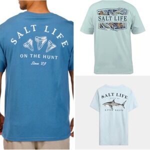 NWT! Bundle of 3 Salt Life Mens Graphic T-Shirts Size M